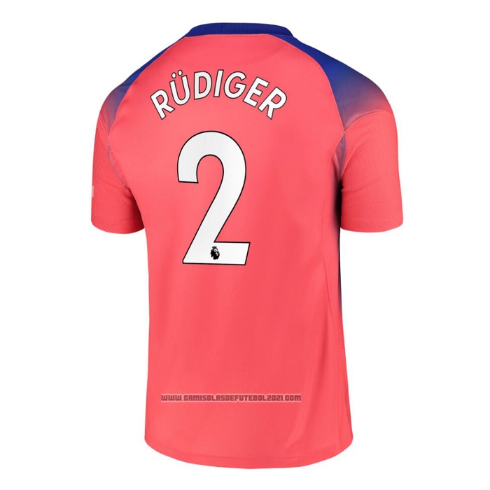 Camisola Chelsea Jogador Rudiger 3º 2020-2021